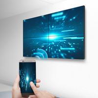 Video Wall LCD sin Bordes de 55 Pulgadas, Pantalla Táctil con Marco Ultra Delgado de 3.5mm, Video Wall de Empalme 2x3 3x3 para Anuncios en Centros Comerciales