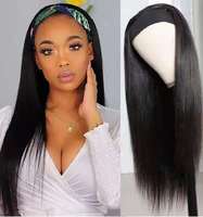 Perruques Cheveux Humains Blonds Miel sans Colle Coupés Carré Droit, Perruques Brésiliennes Humides et Ondulées, Perruques Bandeau Bouclées Cheveux Humains Remy, Full HD Lace Frontale