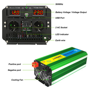 Onduleur d'usine OEM haute fréquence DC à AC 12v 24v 110V 220 <span class=keywords><strong>4000W</strong></span> <span class=keywords><strong>8000W</strong></span> Onduleur à onde sinusoïdale pure - Product Image 4