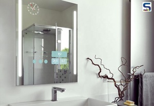 <span class=keywords><strong>Miroir</strong></span> intelligent debout avec caméra, 5 mm, 6 mm, <span class=keywords><strong>miroir</strong></span> de salle de bain intelligent à LED, décoration de salle de bain d'hôtel, maison, villa, rectangle, interrupteur tactile - Product Image 3