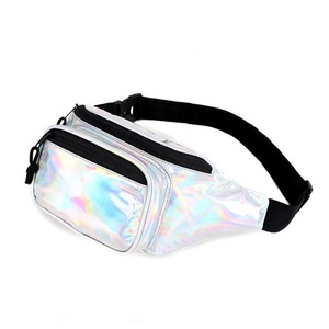 PROMO Personnalisé Conception De Mode PU En Cuir <span class=keywords><strong>Sac</strong></span> de Taille Holographique <span class=keywords><strong>Brillant</strong></span> <span class=keywords><strong>Sac</strong></span> <span class=keywords><strong>Banane</strong></span> - Product Image 1