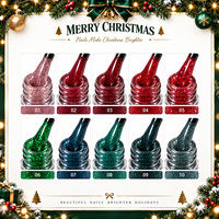 ORCHID FOX 2026 Nouvelle Collection Hiver – Kit de Vernis à Ongles Gel Noël Haute Pigmentation Soak Off UV pour Salon de Manucure – Cadeau de Fêtes
