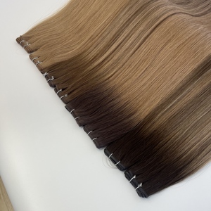 Extensions de cheveux vierges européennes Genius, teintes, double trame, fines, invisibles, à ruban adhésif, prêtes à être expédiées - Product Image 5