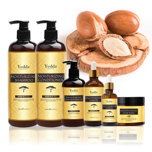 Bộ dầu gội, dầu xả và tinh dầu dưỡng tóc Argan hữu cơ tự nhiên Yedda Morocco nhãn hiệu riêng OEM/ODM - Product Image 1