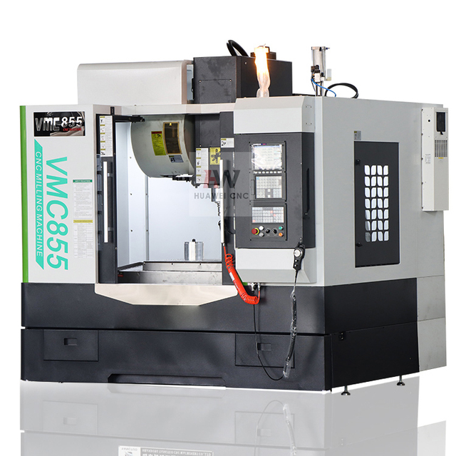 CNC Machining Center VMC855 5 Axis Vertical GSK Control Single Spindle New Heavy Duty 1000X500 Table High Precision 24 Tool