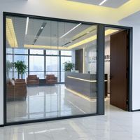 Cloison modulaire de 120 mm : Lames motorisées, double vitrage pour hôpitaux, centres commerciaux et salles d'exposition de luxe
