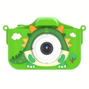 Caméra numérique pour enfants en forme de dinosaure de dessin animé, petite et mignonne, caméscope numérique 1080P, jouet pour enfants, écran de 2 pouces, angle large de 180 degrés, ABS - Product Image 3