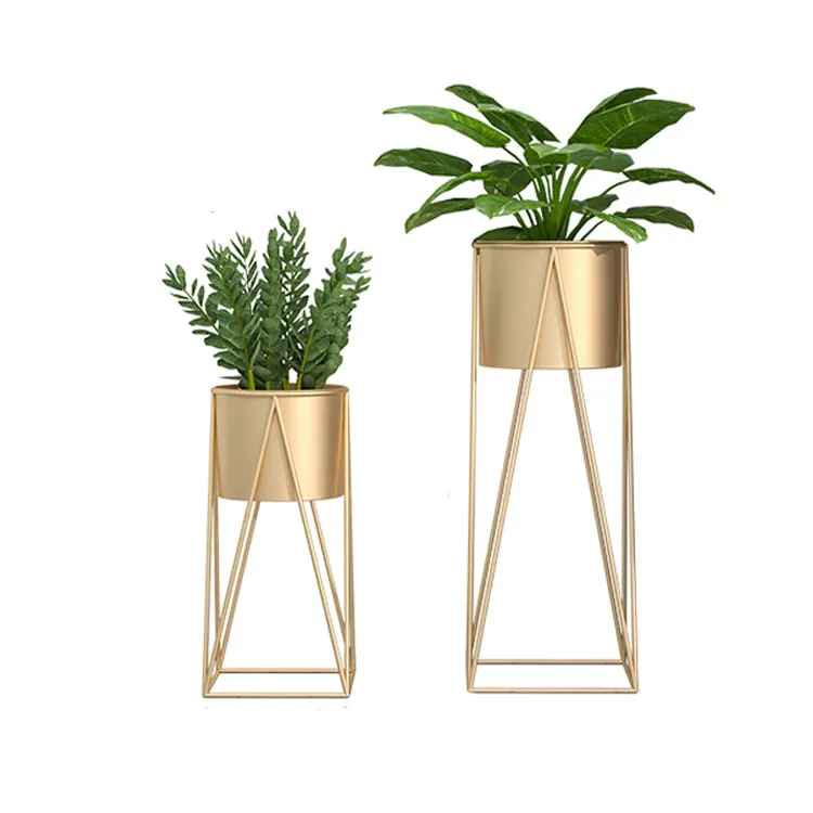 Welltop Plant Stand Houder Pottenrek Moderne Haarspeld Poten VT-09.101 Ontwerp Metalen Stevige Bloem Indoor Outdoor Oem Odm Gegalvaniseerd