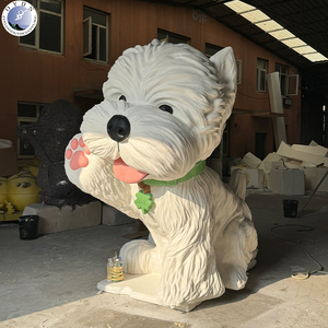 Scultura Personalizzata di Westie in Vetroresina di Alta Qualità per Esterni - Impermeabile e Resistente ai Raggi UV per Parchi Divertimento e Spazi Pubblici - Product Image 4