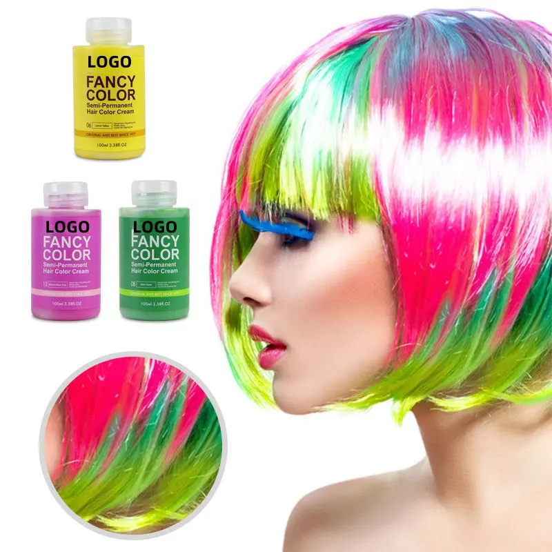 Private Label Hair Color Shampoo Cream Professional Salon Hair Dye