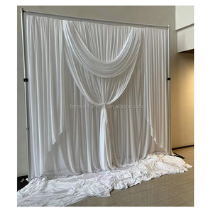 Fournitures <span class=keywords><strong>de</strong></span> décoration <span class=keywords><strong>de</strong></span> mariage extérieur église événement fête maison fenêtre toile <span class=keywords><strong>de</strong></span> fond rideau <span class=keywords><strong>voile</strong></span> blanc - Product Image 4
