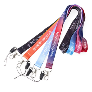 高品質カスタムエコフレンドリーポリエステル昇華型キーホルダーネックストラップ、フック付き伸縮式ツールランヤード（航空機使用可） - Product Image 6