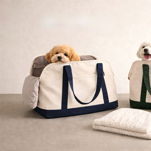 Custom Canvas Pet Carrier Bag Portable Soft Side <b>Puppy</b> Dog Travel Tote Handbag - Product Image 2