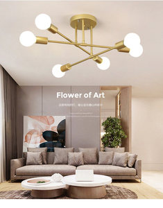 <span class=keywords><strong>Plafonnier</strong></span> LED nordique créatif, éclairage domestique pour <span class=keywords><strong>salon</strong></span>, chambre à coucher, chambre d'enfant, appartement, <span class=keywords><strong>maison</strong></span> de location - Product Image 6