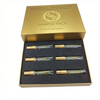 2ml 5ml échantillon parfum découverte ensembles boîte en papier flacon vaporisateur parfum testeur rouleau échantillon boîte d'emballage
