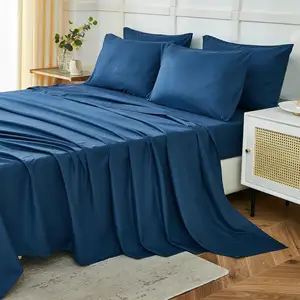 OEM Bedsheets Cooling Bamboo Bed Sheets/Duvet Cover Set Bedding Set With Pillowcase