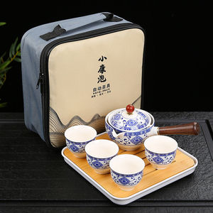 Set da Tè in Ceramica con Infusore, Teiera e Tazze in <span class=keywords><strong>Porcellana</strong></span> di Lusso per Cerimonia del Tè Tradizionale Cinese - Product Image 2
