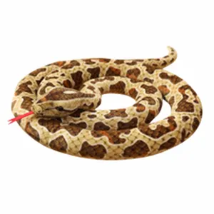 Muñeco de peluche de serpiente de Animal personalizado, juguete de serpiente de imitación, venta al por mayor