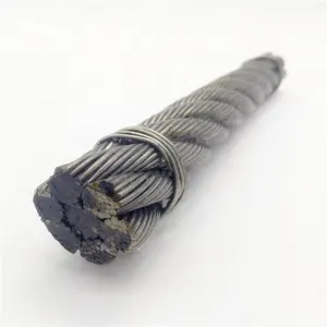Cuerda de alambre de acero galvanizado no estándar, para muelles, barcos, torre, grúa, cabestrillo de cuerda de alambre, 6x37, 20mm, 26mm