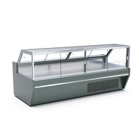 Vitrine réfrigérée commerciale pour charcuterie, présentoir de plats cuisinés, armoire réfrigérée pour viande et sushis de supermarché