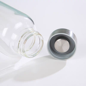 Bouteille d'eau de sport en verre borosilicate haute résistance, logo personnalisé imprimé, gobelet portable pour jus, lait, thé, bouchon à vis, sérigraphie, tequila - Product Image 5