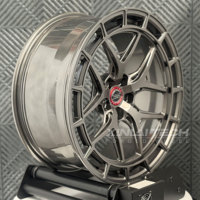 جنوط XINLAI بخمسة أذرع مقاس 20×9 و21×10 و22×11 بفتحات 5×112 و5×120 و5×114.3 بلون رمادي داكن لسيارات BMW M3 G80 وM4 G82