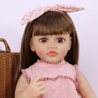Poupée bébé en silicone réaliste Reborn 22 pouces Reborn pleurant poupée bébé en silicone poupée bébé réaliste Reborn pour les filles vente en gros