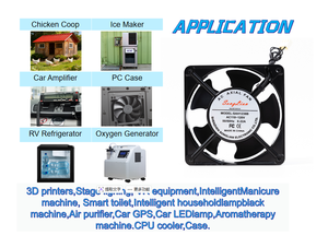 IP65 12038 交流轴流冷却风扇 110V 220V 240V 120x120x38mm 大风量，适用于工业机柜外壳排气通风 - Product Image 6