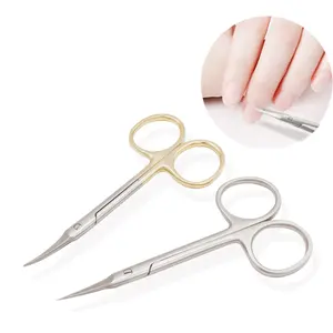 Wholesale High Quality Nail Scissors Cuticle Scissors Curved Sharp Stainless Steel Manicure Scissor Beauty Instruments