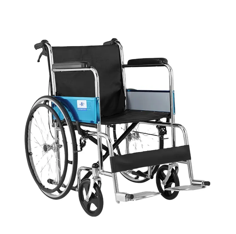 Nouveau design haut dos le fauteuil roulant manuel portable âgé pour personne handicapée usage médical