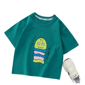 Nuova T-shirt Estiva a Maniche Corte per Bambini e Bambine, Top Sottile in Cotone con <span class=keywords><strong>Stampa</strong></span> Cartoon, Abbigliamento per Bambini di Taglia Media e Grande, Vendita all'Ingrosso - Product Image 6
