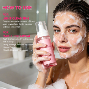 Nettoyant moussant rapide pour les pores profonds, démaquillant hypoallergénique, nettoyant fondant pour le visage, adapté à tous les types de peau - Product Image 4