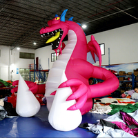 Dragon de la publicité gonflable géant personnalisé, modèle de dinosaure animal gonflable, décoration de dragon volant gonflable géant