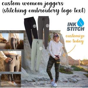 INK STITCH Pantalons de survêtement avec logo personnalisé pour femmes Prm20pnt California Wave Stitching Design Hoodies et sweatshirts - Product Image 4