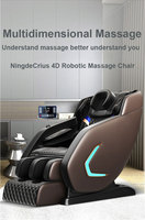Fauteuil de massage électrique de luxe C320L-21 en cuir PU, massage complet du corps, chauffage, circulation sanguine, lumière respirante, massage 4D à gravité zéro