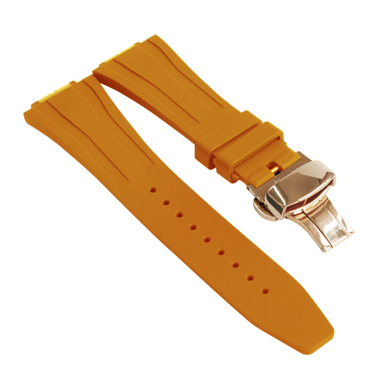 หัวเข็มขัดผีเสื้อสีส้ม+กุหลาบ