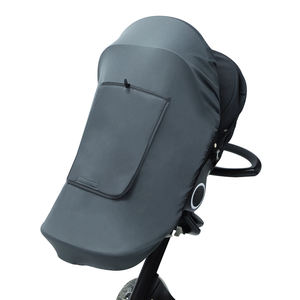2024 nuevo diseño cochecito de bebé accesorios de cochecito <span class=keywords><strong>protector</strong></span> <span class=keywords><strong>solar</strong></span> completo a prueba de rayos UV impermeable dosel parasol cubierta marco de plástico - Product Image 3