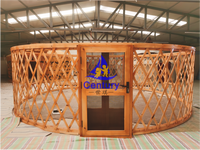 Tente de yourte mongole Tente de yourte en toile Tentes d'extérieur Dom de luxe pour le glamping