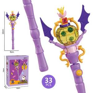 Cô Gái DIY Mini Mô Hình Kit Giáo Dục Xây Dựng Khối Thiết Lập Với Mê hoặc Wand Món Quà Sinh Nhật Cho Các lứa tuổi 5-7 Làm Bằng Nhựa - Product Image 5