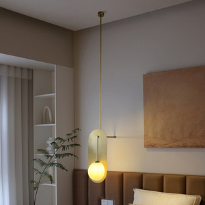 Lámpara de Pared Nórdica de Barra Larga, LED E27 con Interruptor, Iluminación Minimalista para Hotel, Club, Pasillo, Dormitorio - Product Image 2