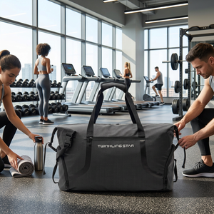 Bolsa de Viaje de Gran Capacidad de 53L, de Poliéster, con Separación para Ropa Seca/Húmeda, para Gimnasio y Deportes al Aire Libre, Multifuncional, con Correa Ajustable - Product Image 1
