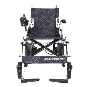 Ginee ospedale sedia a rotelle elettrica 2024 miglior prezzo portatile rimorchio pieghevole per viaggi all'aperto disabili - Product Image 3