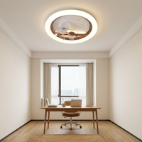 Plafonnier LED Premium à télécommande, 3 couleurs changeantes, ventilateur durable, luminaire circulaire pour plafond, longue durée de vie