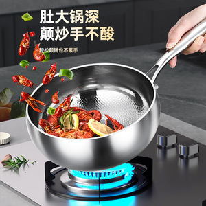 Titanium Frying <b>Pan</b> <b>With</b> <b>Lid</b> Round Nonstick Induction Compatible Wok 24Cm - Product Image 3