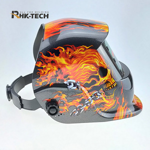 Casco <span class=keywords><strong>de</strong></span> Soldadura Digital Automático con Oscurecimiento Automático RHK Solar, Tono DIN9-13, Batería <span class=keywords><strong>de</strong></span> Litio OEM, Múltiples Diseños <span class=keywords><strong>de</strong></span> Adhesivos para TIG - Product Image 3