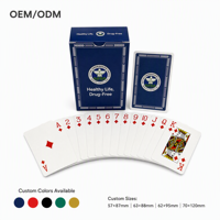 Cartes à Jouer Personnalisées Premium pour l'Éducation Familiale à la Santé et la Sensibilisation Anti-Drogue, en Papier Professionnel à Noyau Violet, Boîte en Papier Durable