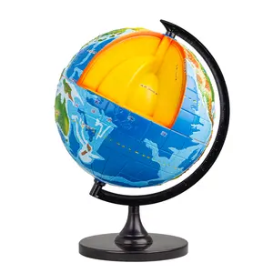 Aarde Plaat Tektonische Model Globe Voor Geografie