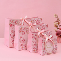 Sac de transport élégant en gros avec poignée en ruban, rose blush mat, pour enterrement de vie de jeune fille