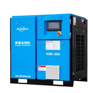 Meilleure vente de Shanghai 15kw 20hp 8bar compresseur d'air électrique de refroidissement par courroie pour laboratoire
