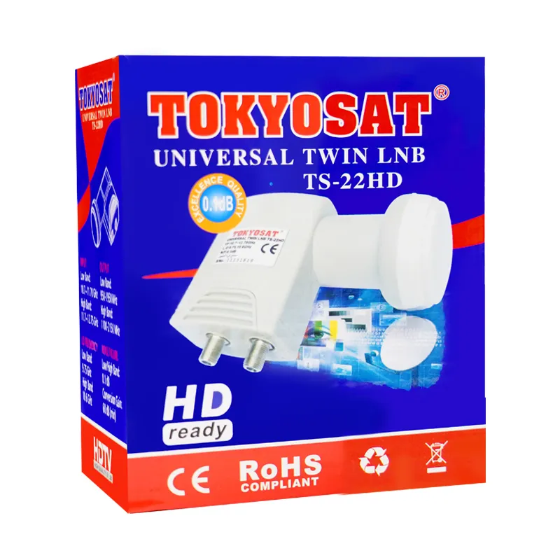 TOKYOSAT TS-22HD売れ筋2出力lnbユニバーサルモノブロックlnbサテライトディッシュインターネットkulnb